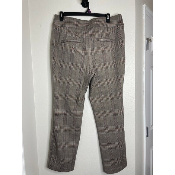 Lane Bryant Plaid Ankle Pants Women’s Size 18 Brown Black Stretch Workwear NWT - Picture 4 of 4